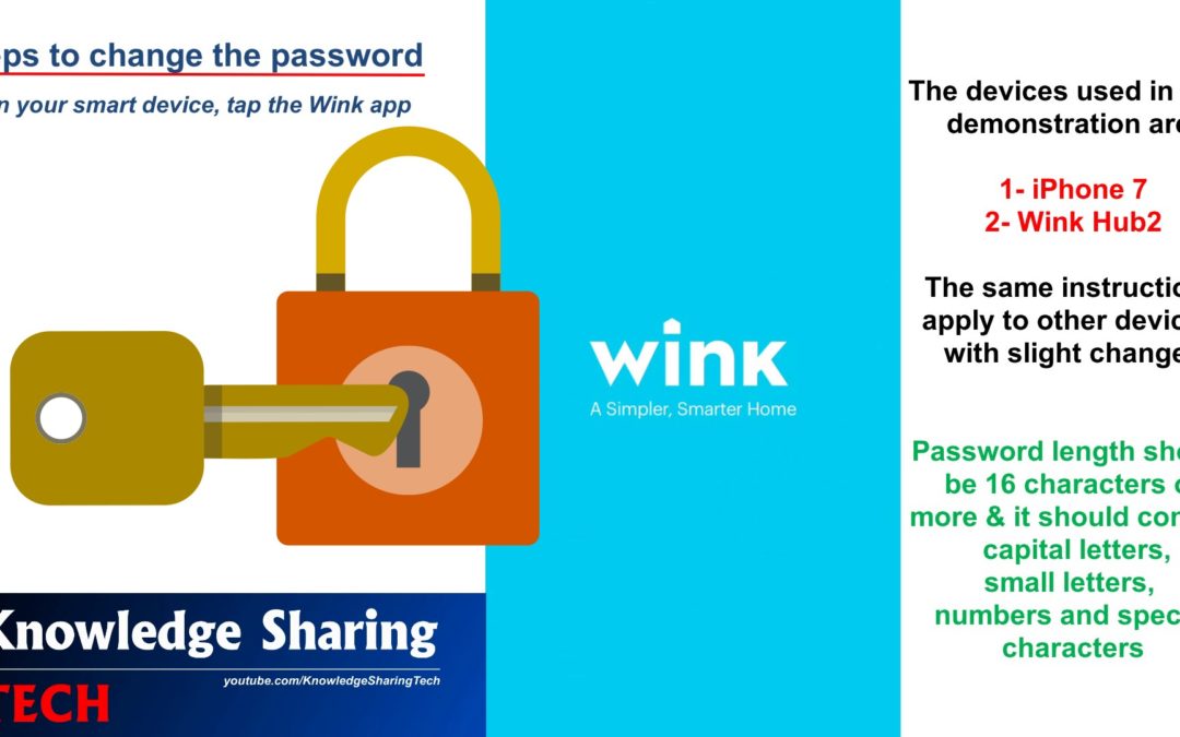 How to change and secure your Wink Hub password step by step