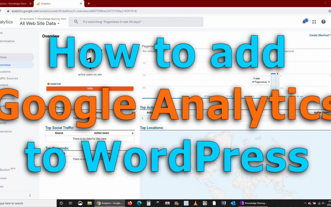 How to add google analytics to your WordPress website step by step