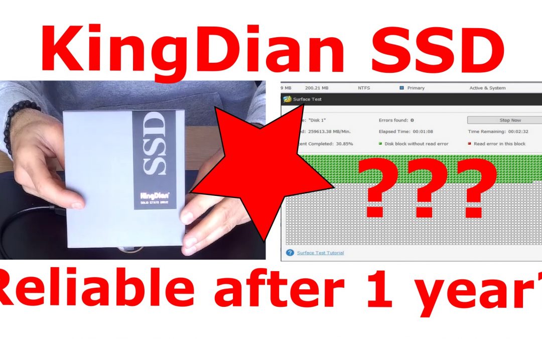 KingDian budget SSD reliability and performance review after one year of heavy usage