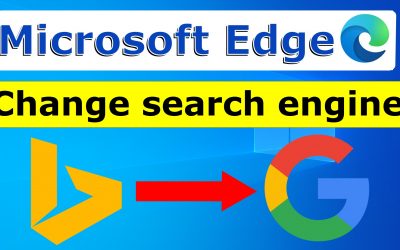 How to change the search engine in Microsoft Edge step by step