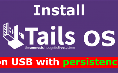 Install Tails OS on USB key with persistence step by step