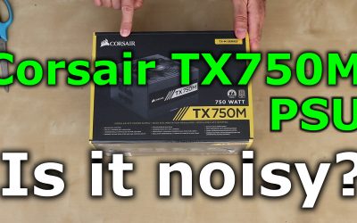 Corsair TX750M Power Supply unboxing and noise level test. Corsair 750 watt power supply