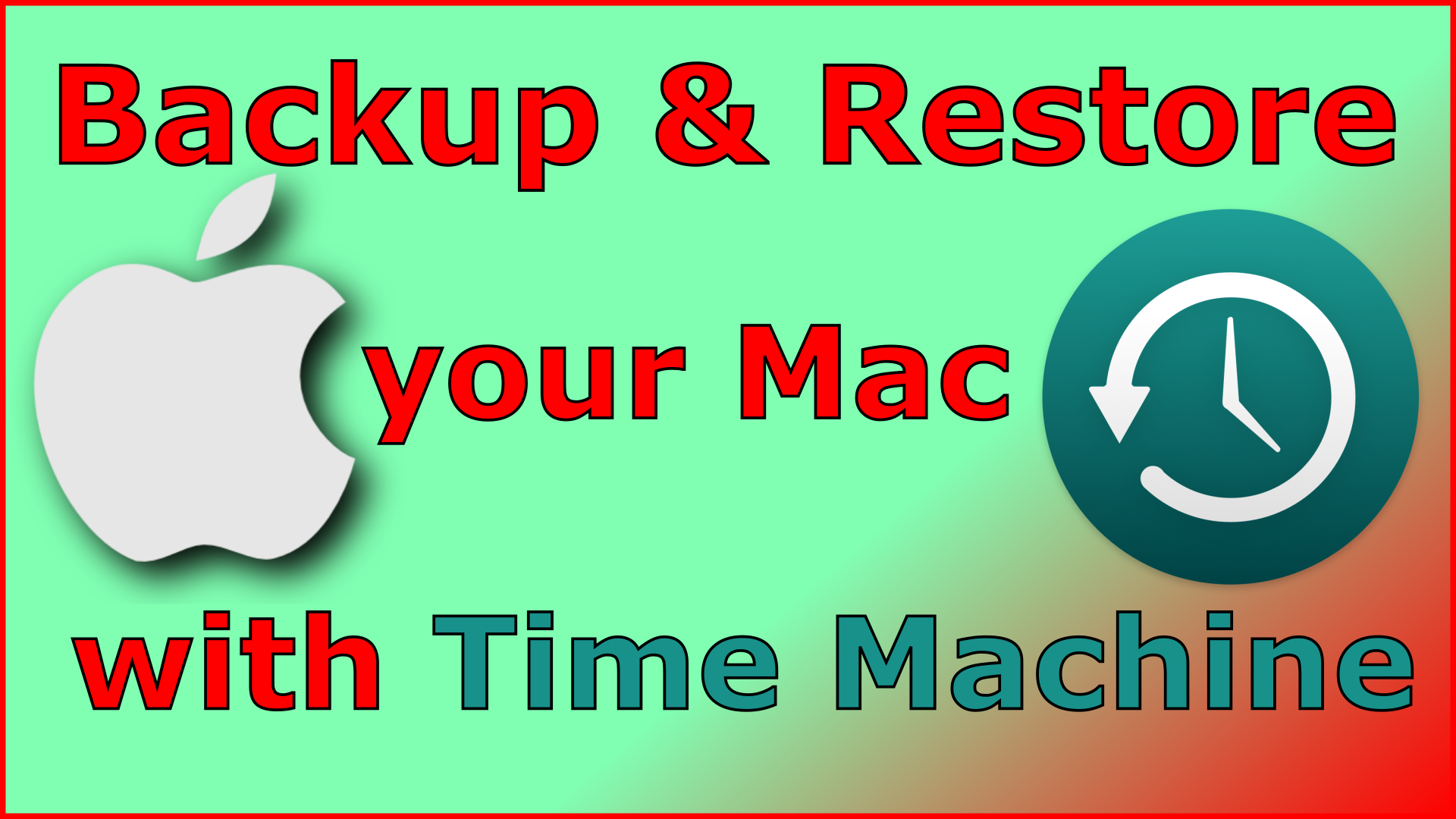 MacOS backup and restore with Time Machine step by step