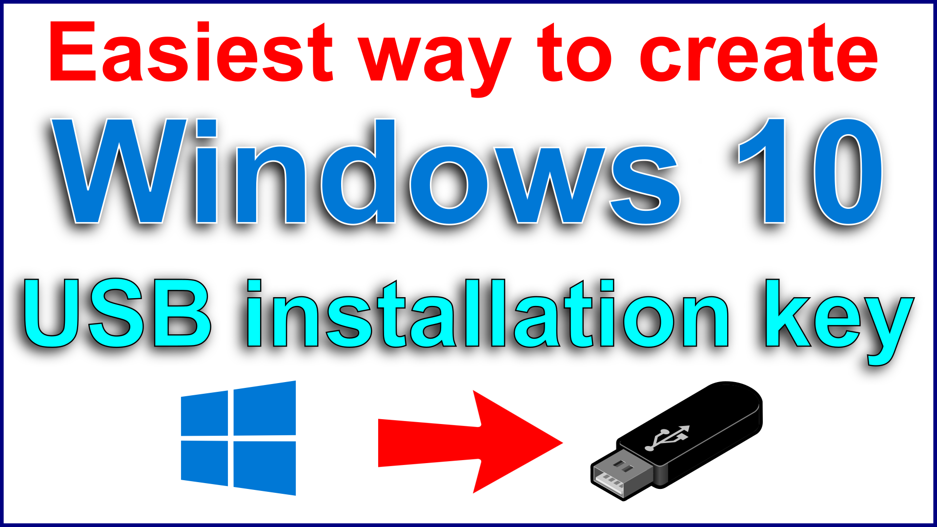 Create Windows 10 installation USB key the easiest way using Rufus