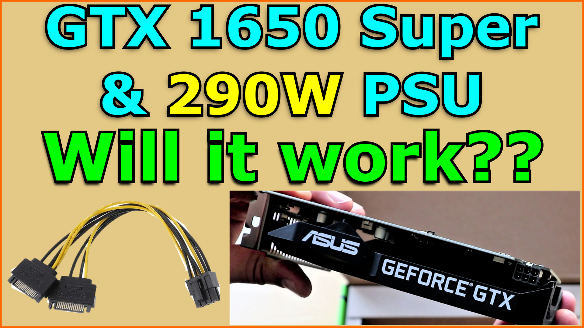 Will the GTX 1650 Super GPU work in a Dell Inspiron 3671 desktop without PSU upgrade?