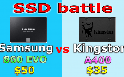 Samsung SSD 860 EVO vs Kingston SSD A400 Windows boot times games load times and file copy