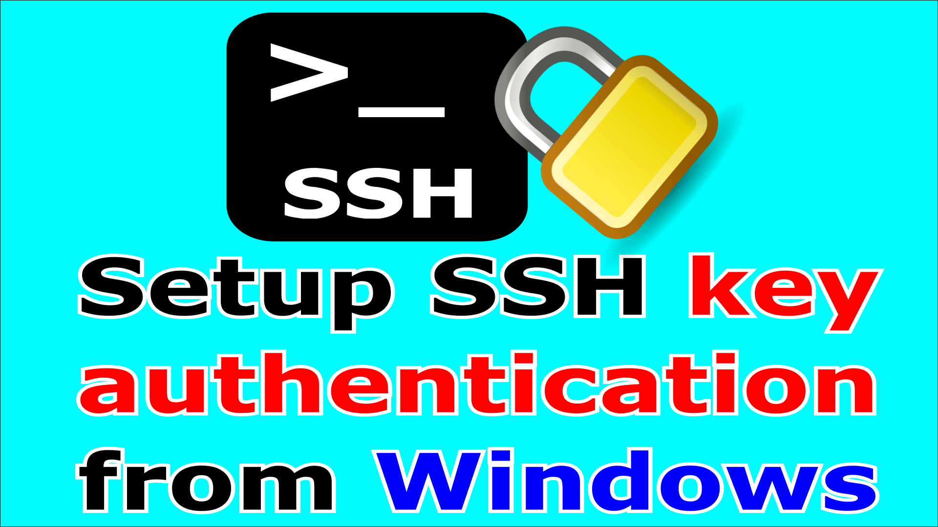 How to setup SSH Key authentication on Linux from Windows step by step