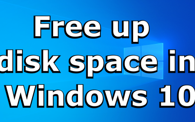 Free up disk space on Windows 10 with Storage Sense