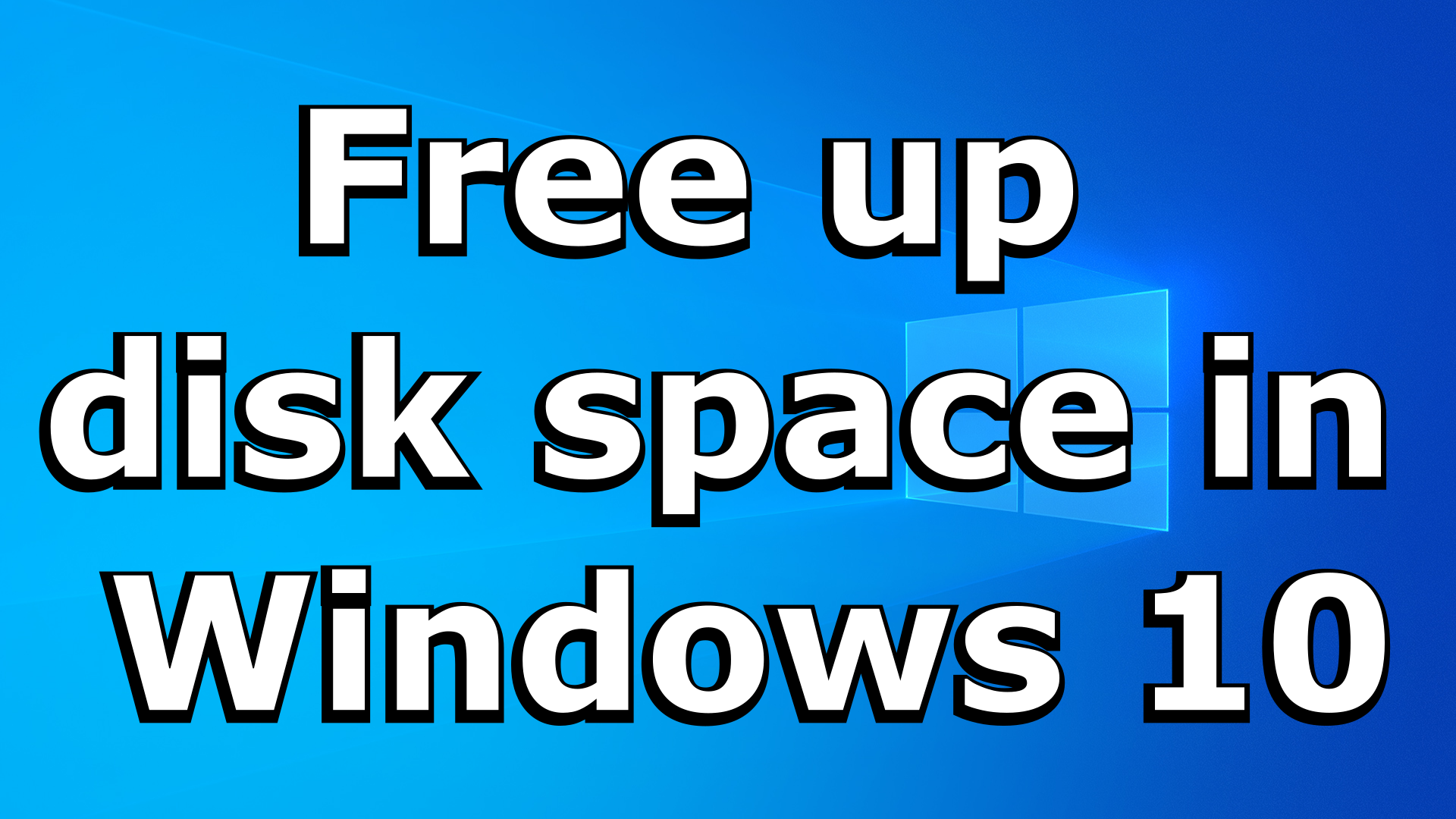 Free up disk space on Windows 10 with Storage Sense