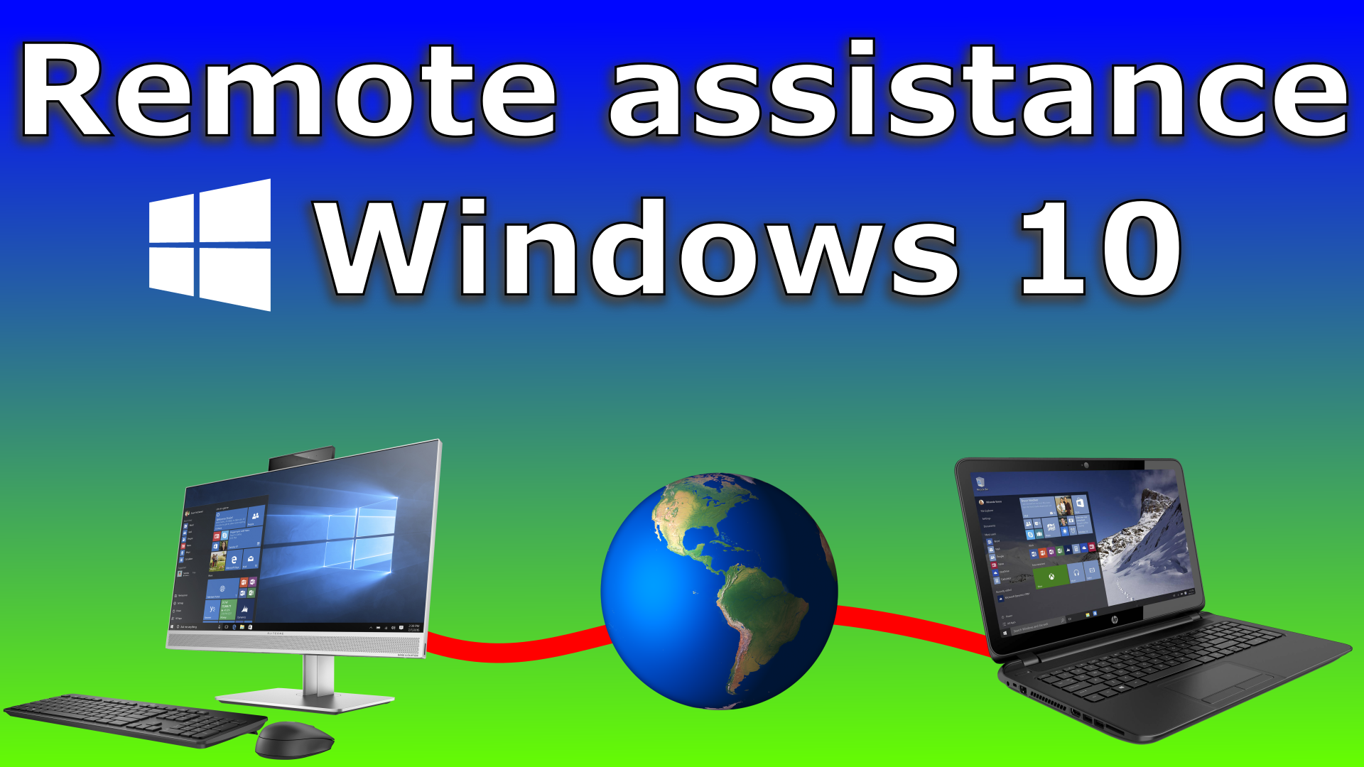 Remote control Windows 10 with Quick Assist. (Windows 10 Remote Assistance)