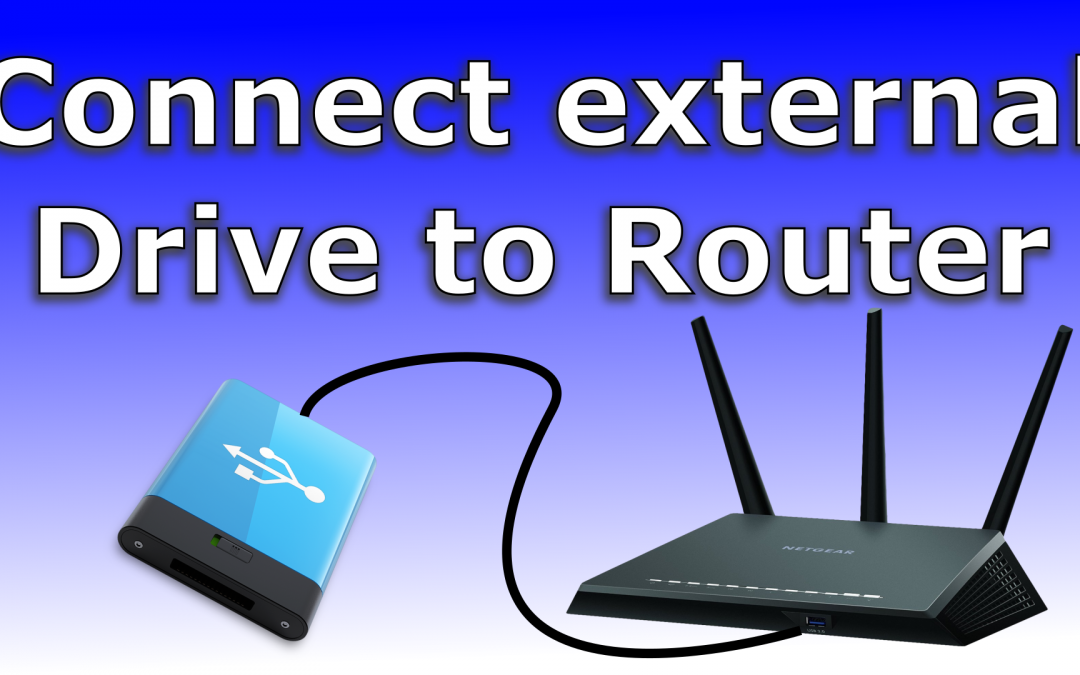 How to connect an external drive to the USB port of your router for backup and storage