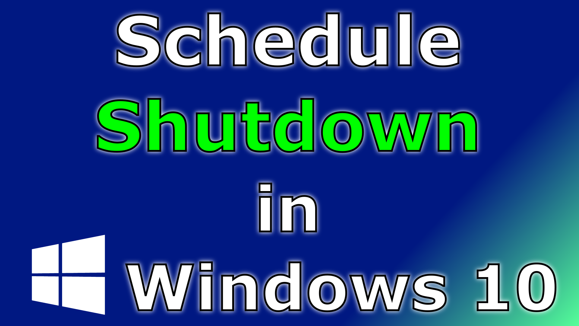 How to schedule shutdown in windows 10 with one command (step by step)