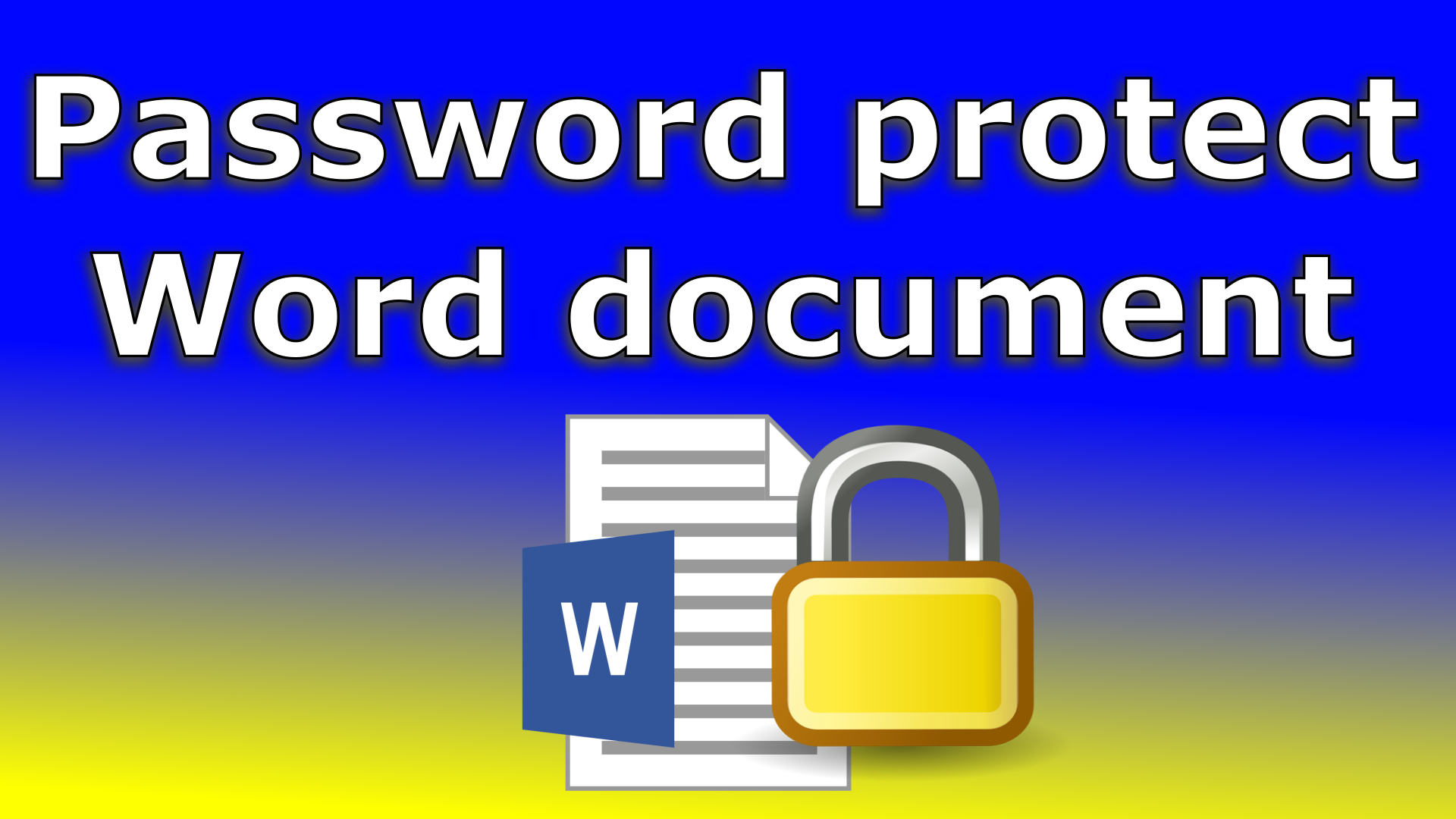 How to protect a word document with a password step by step