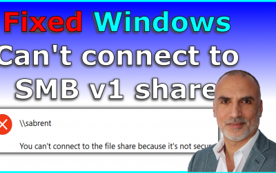 How to Fix SMB1 obsolete error