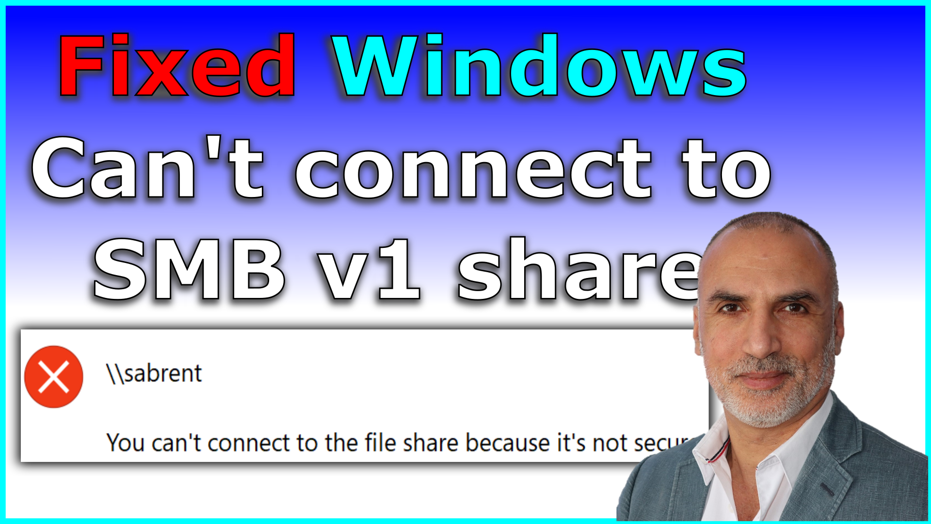 SMB v1 obsolete error