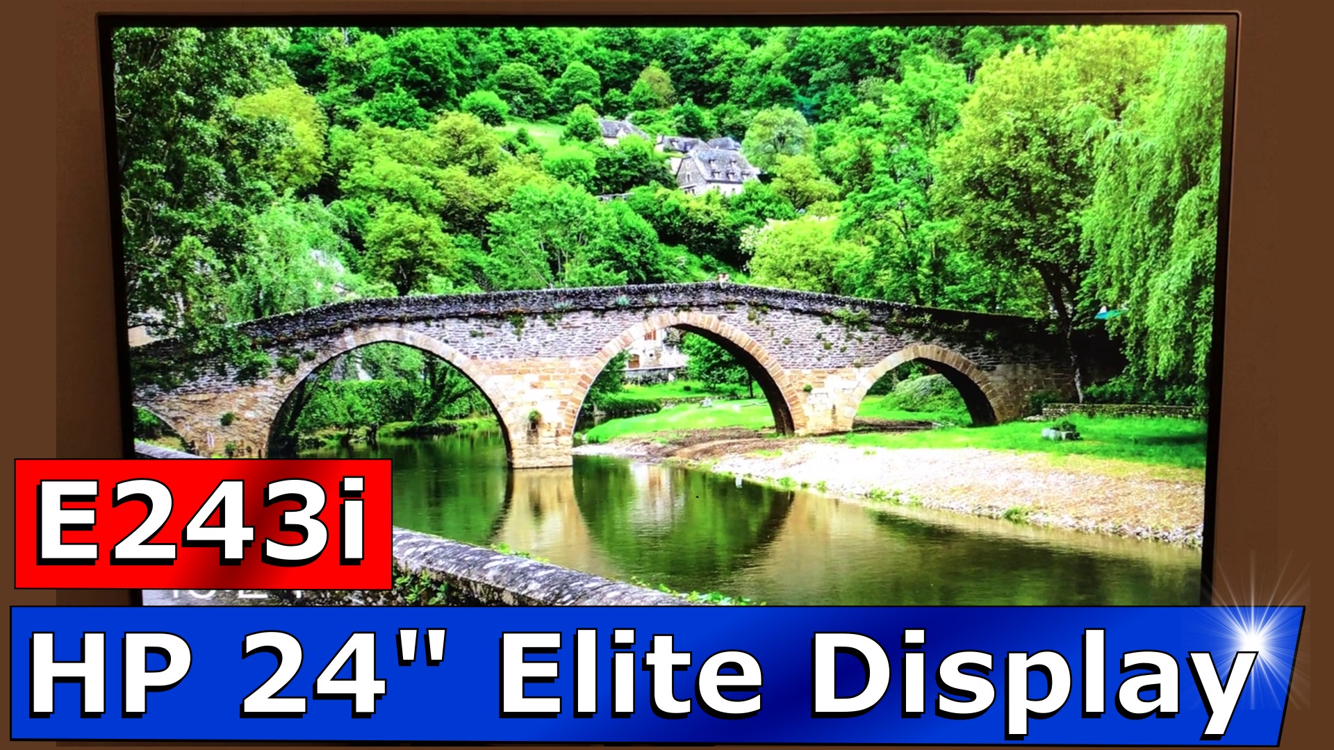 HP EliteDisplay E243i 24 inch monitor review setup and unboxing (1FH49A8)