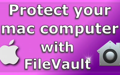 Encrypt your mac computer disk with FileVault