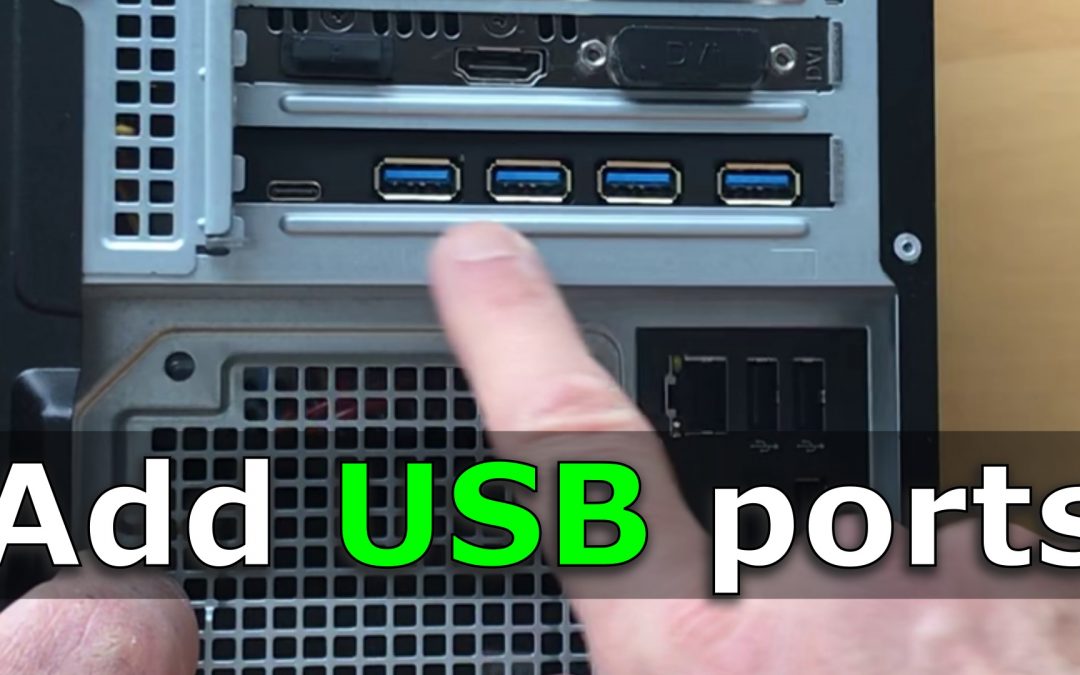Add USB 3.0 ports and USB-C port to your PC