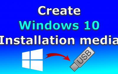 Create Windows 10 bootable USB installation media – Official