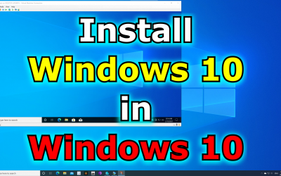 Install Windows 10 on Windows 10