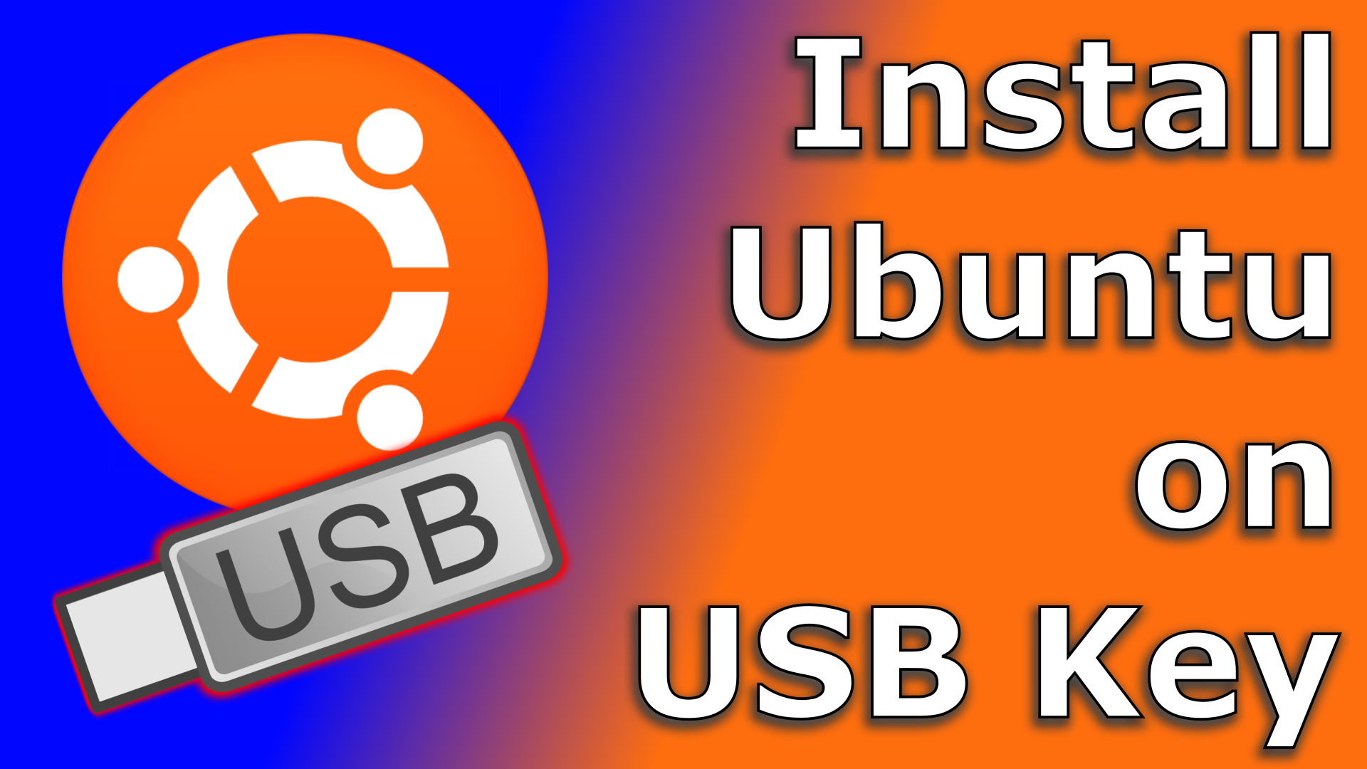 Install ubuntu on USB