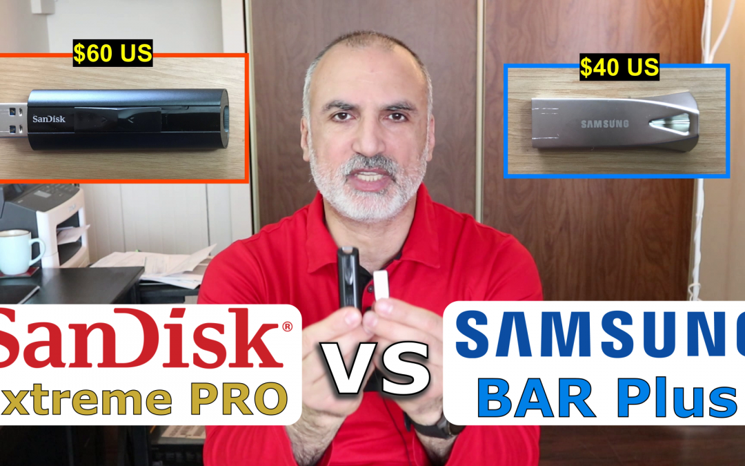High end USB keys battle Samsung Bar Plus vs SanDisk Extreme Pro