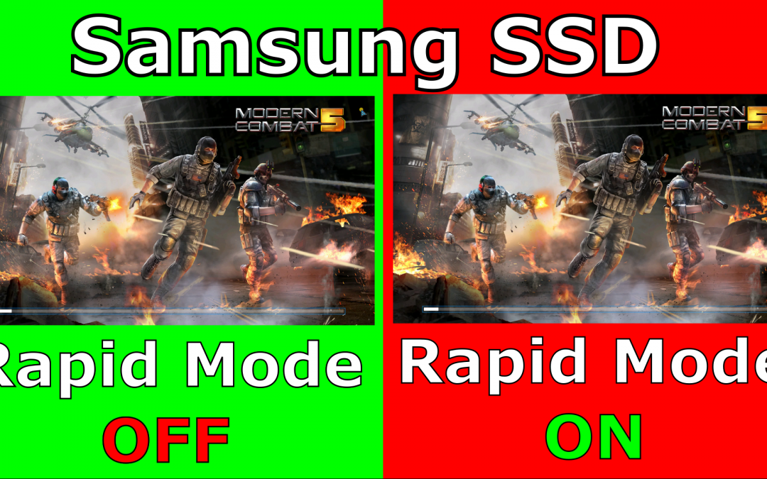 Samsung SSD Rapid Mode on vs Rapid mode Off