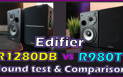 Edifier R980T compared to R1280DB Sound test