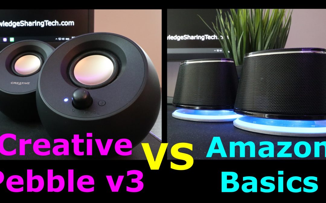 AMAZON BASICS vs Creative Pebble v3 PC speakers