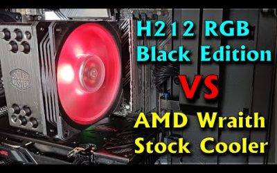 Installing Cooler Master Hyper 212 RGB Black & vs AMD Wraith Stock CPU Cooler