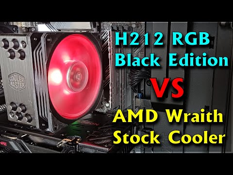 Installing Cooler Master Hyper 212 RGB Black & vs AMD Wraith Stock CPU Cooler