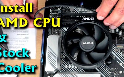 Installing an AMD Wraith Stock CPU Cooler and AMD CPU on AM4