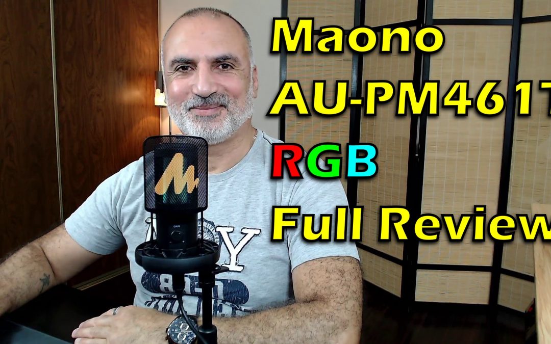 Maono AU-PM461T RGB USB gaming microphone review and vs Fifine K670