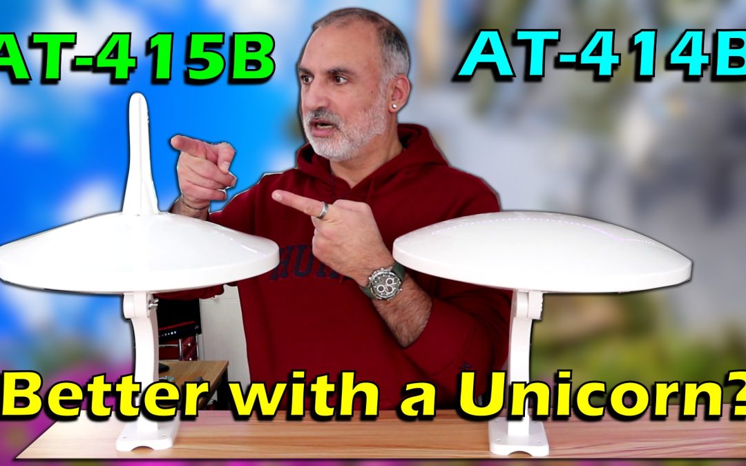 ANTOP TV Antenna AT-415B compared to the AT-414B outdoor UFO omnidirectional antennas