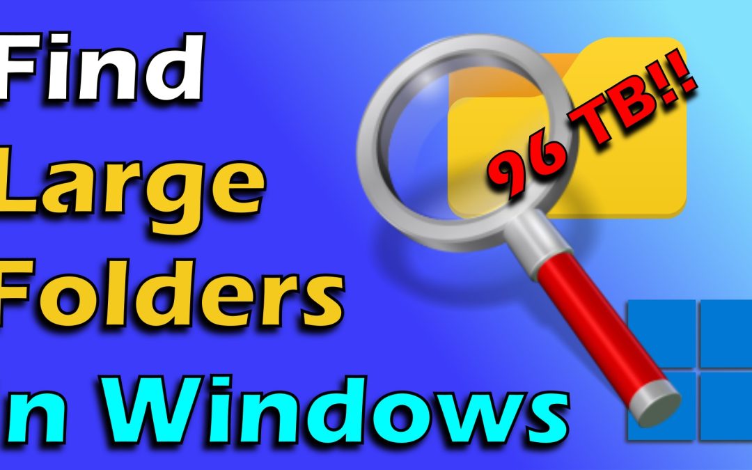 How to find large folders in Windows with DU