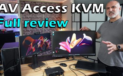 2 PCs dual monitor KVM AV Access with coupon code
