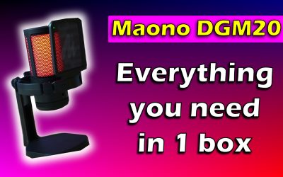 Maono DGM20 RGB Condenser Cardioid Gaming USB-C Microphone