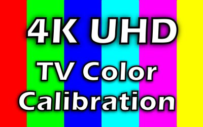 TV colors test patterns for calibration