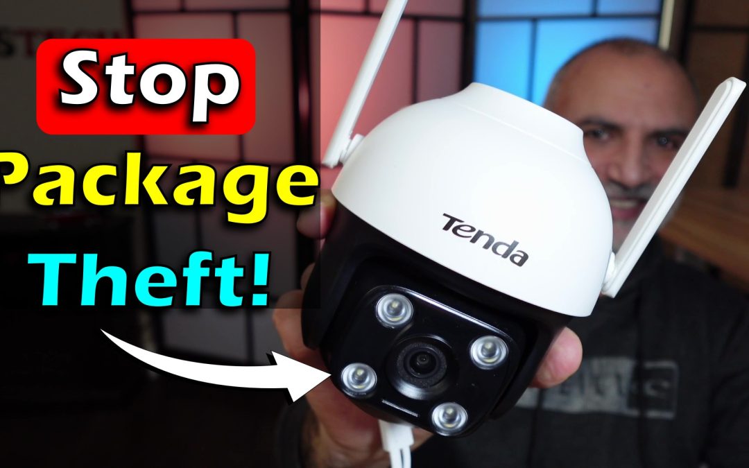 Stop package theft. Install budget friendly outdoor wireless security camera Tenda CH7-WCA