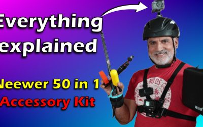 Explaining every item in the NEEWER 50 in 1 Accessory Kit for Action Camera Gopro, DJI Osmo Action 4, Insta360