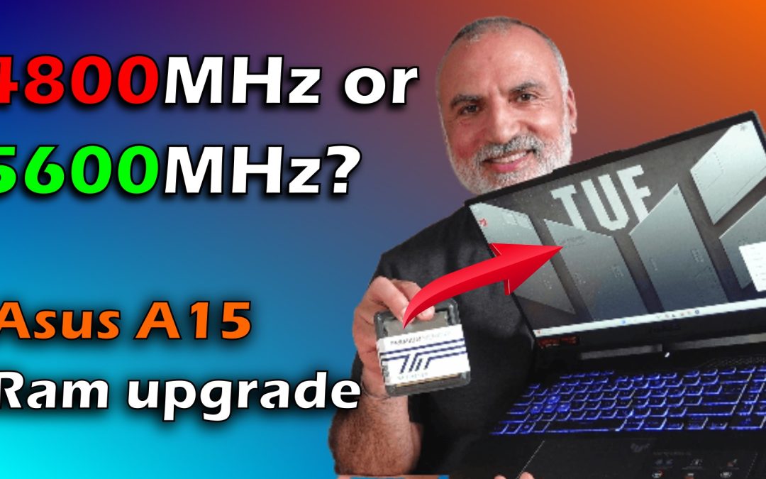Upgrade RAM on Asus TUF Gaming laptop from 16GB 4800MHz to 32GB 5600MHz SODIMM Timetec RAM