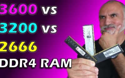 How much faster is the 3600 MHz DDR4 Memory vs 3200 MHz vs 2666?