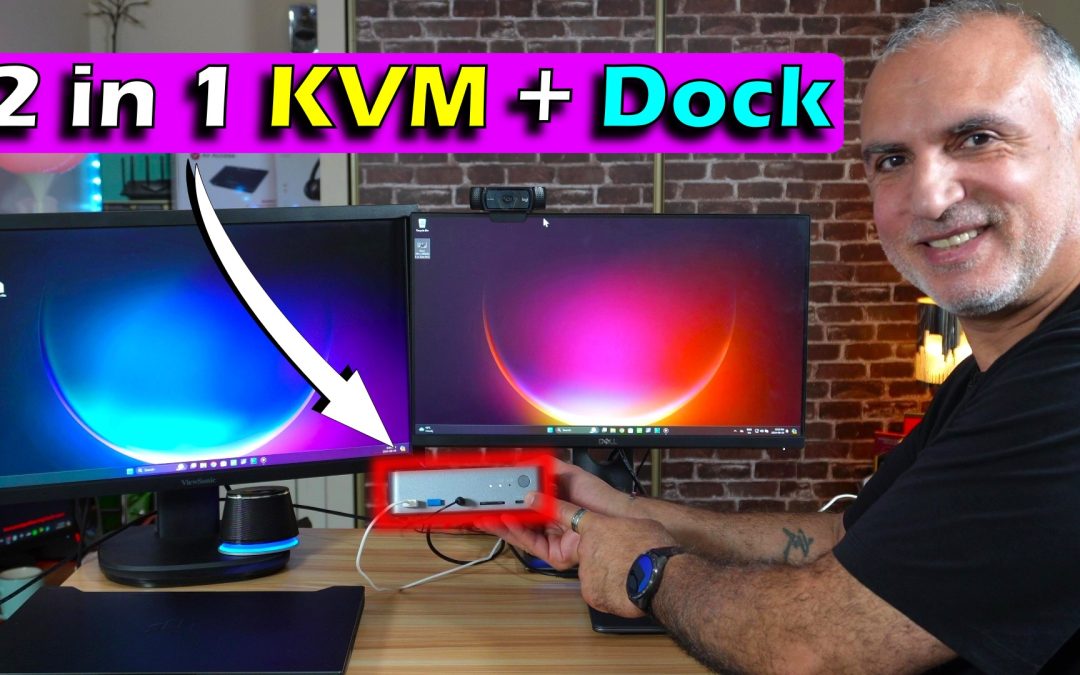 USB-C docking station & KVM for 2 PCs, AV Access iDock C20